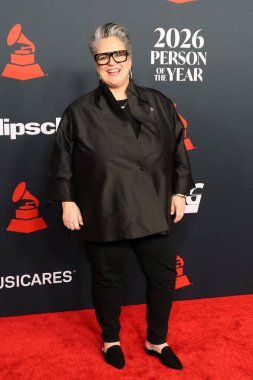 Tammy Hurt, Los Angeles 'ta 30 Ocak 2026' da Los Angeles Kongre Merkezi 'nde yılın MusiCares etkinliğinde IHO Mariah Carey' i canlandırdı.