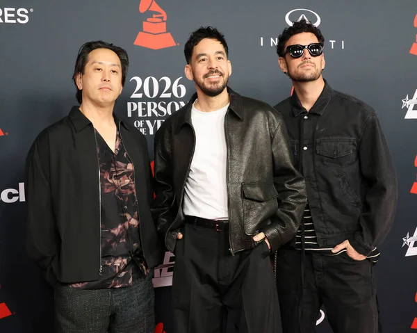 Joe Hahn, Mike Shinoda, Colin Brittain, MusiCares Yılın Adamı IHO Mariah Carey etkinliği 30 Ocak 2026 tarihinde Los Angeles, CA