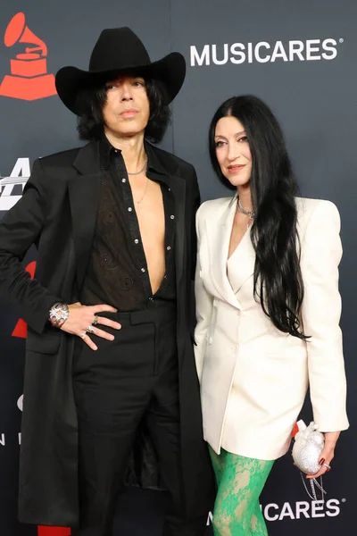 Lawrence Rothman, Floria Sigismond, 30 Ocak 2026 tarihinde Los Angeles, CA 'da Los Angeles Kongre Merkezi' nde yılın MusiCares etkinliği IHO Mariah Carey 'de.