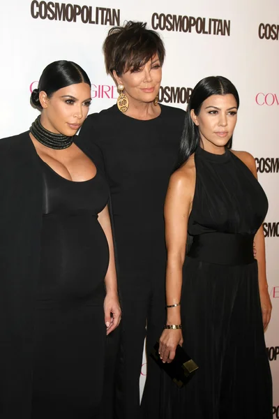 West de Kim Kardashian, Kris Jenner, Kourtney Kardashian — Foto de Stock