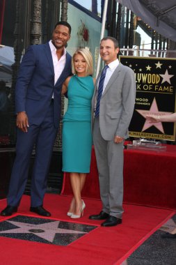 Michael Strahan, Kelly Ripa, Michael Gelman