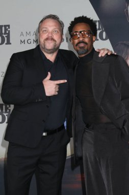 Drew Powell, Corey Hawkins, 10 Şubat 2026 'da Los Angeles, CA' da, Broadway 'deki United Theater' da 101.