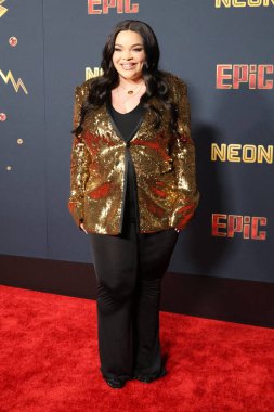 Trisha Peytas in the Epic: Elvis Presley in Concert LA Premiere at the TCL Chinese Theater IMAX on February 18, 2026, Los Angeles, CA