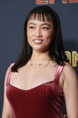 Yi Zhou in the Epic: Elvis Presley in Concert LA Premiere at the TCL Chinese Theater IMAX on 18 Şubat 2026, Los Angeles, CA