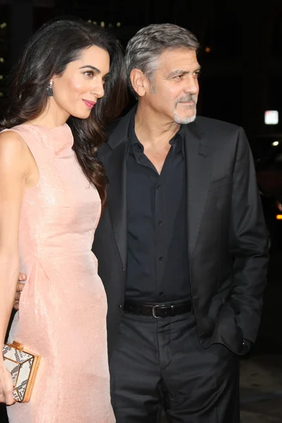 Amal Alamuddin Clooney, George Clooney — Stock Photo, Image