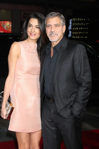 Amal Alamuddin Clooney, George Clooney — Stock Photo, Image