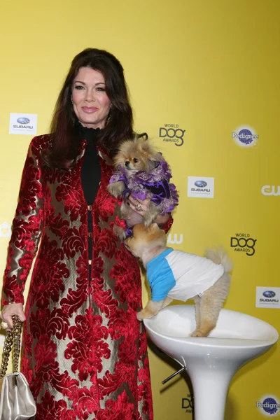 Lisa Vanderpump, Ghighi, Jiff il cane — Foto Stock