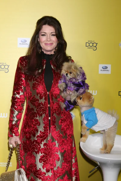 Lisa Vanderpump, Giggy, Jiff the Dog — Stock Photo, Image