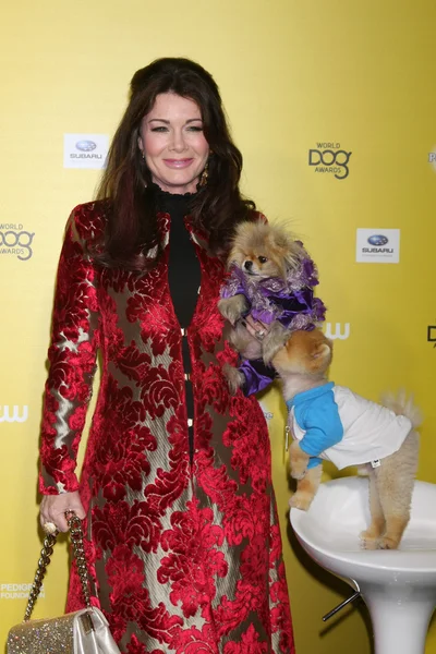 リサ Vanderpump、Giggy、しゅんかん犬 — ストック写真