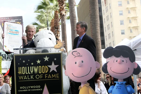 Craig Schultz, Leron Gubler, Snoopy — Foto Stock