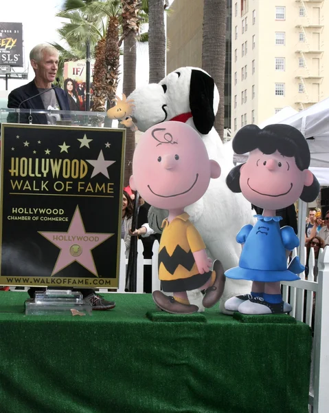 Craig Schultz, Charlie Brown, Snoopy, Lucy — Foto Stock