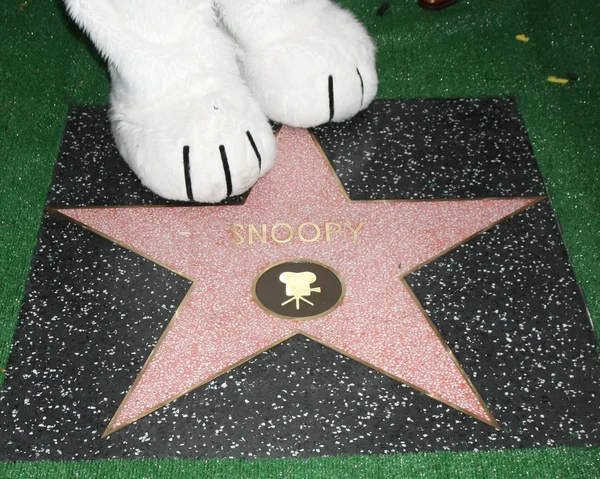 Cerimônia Snoopy Hollywood Walk of Fame — Fotografia de Stock