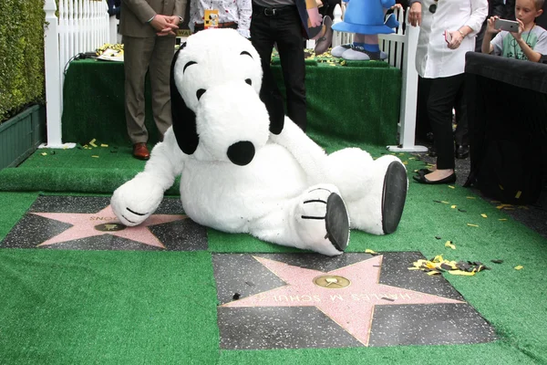 Snoopy Hollywood Walk of Fame Cerimonia — Foto Stock