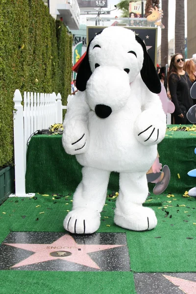 Cerimônia Snoopy Hollywood Walk of Fame — Fotografia de Stock