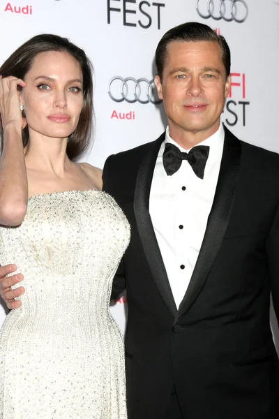 Angelina Jolie Pitt, Brad Pitt — Foto de Stock