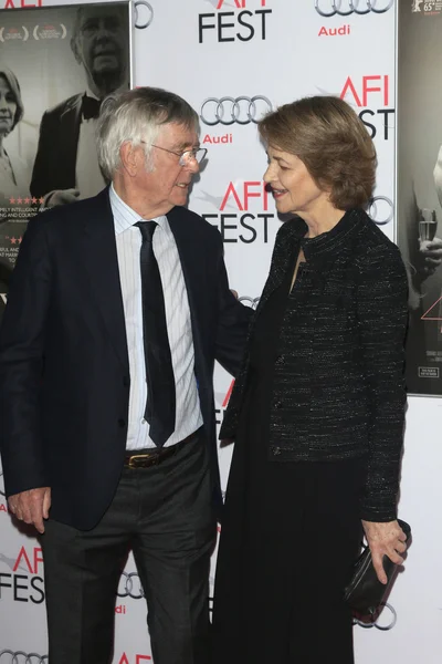 Tom courtenay, charlotte wuchert — Stockfoto