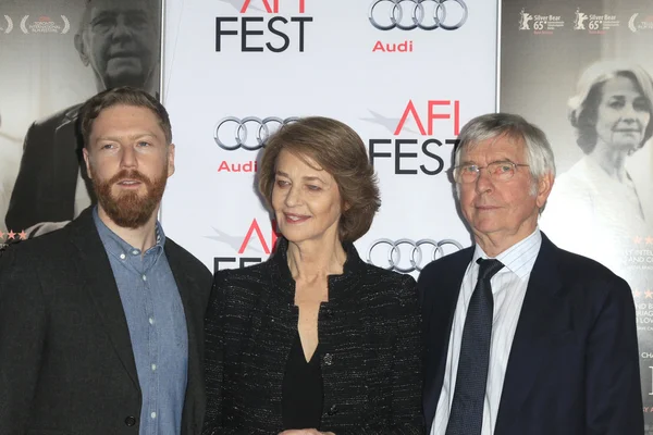 Tristan Goligher, Charlotte Rampling, Tom Courtenay — Foto Stock