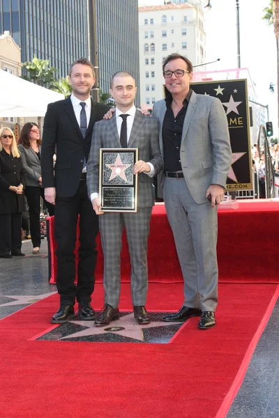 Chris Hardwick, Daniel Radcliffe, Chris Columbus — Foto Stock