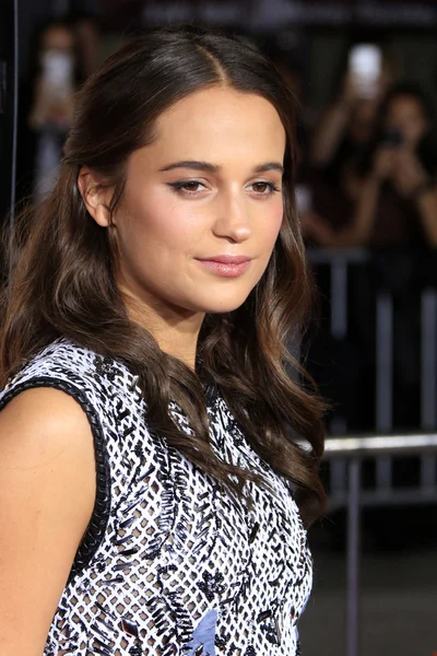 Skuespillerinde Alicia Vikander - Stock-foto