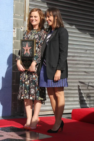 Amy Poehler og Maya Randolph. - Stock-foto