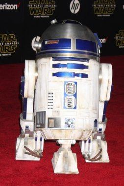 R2-D2 at Star Wars: The Force Awakens World Premiere clipart