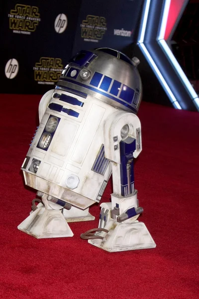 R2-d2 bei Star Wars: Die Kraft erwacht zur Weltpremiere — Stockfoto