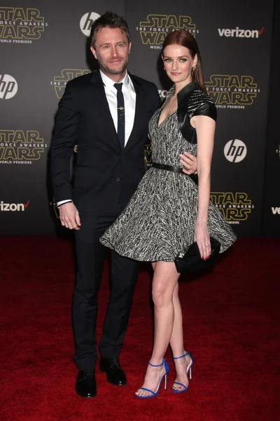 Chris Hardwick, Lydia Hearst — Stockfoto