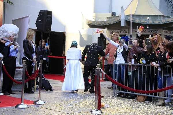 Australian Star Wars fans get married in a Star Wars-themed wedding — Stock Photo, Image