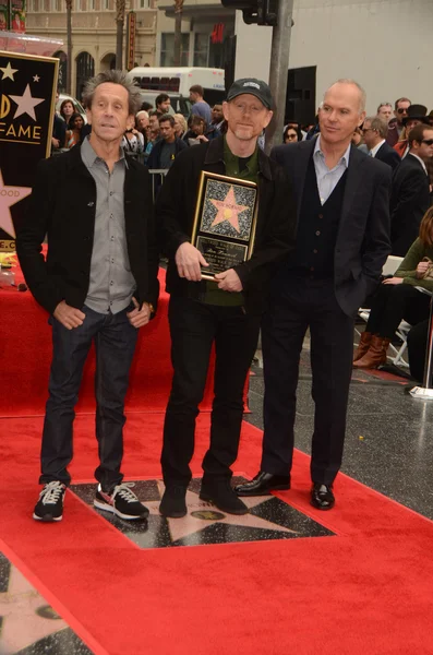 Brian Grazer, Ron Howard, Michael Keaton — Stockfoto