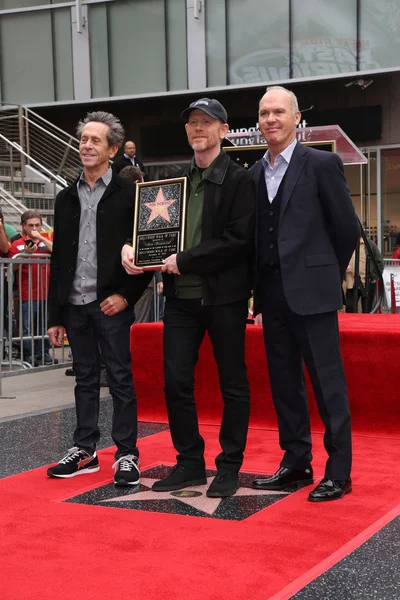 Brian Grazer, Ron Howard, Michael Keaton — Fotografia de Stock