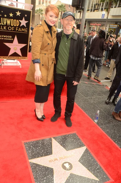 Bryce Dallas Howard, Ron Howard — Stockfoto