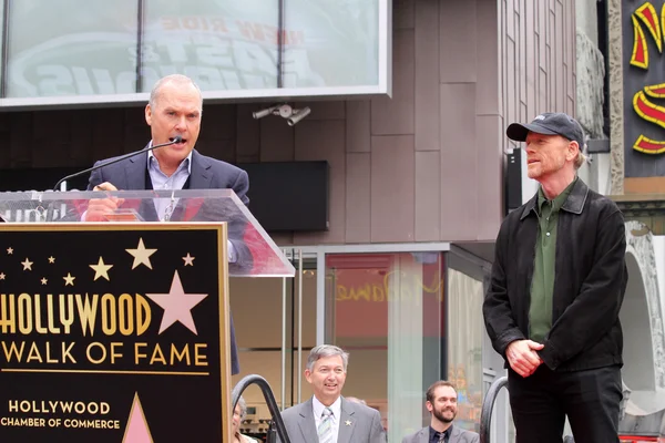 Michael Keaton, Ron Howard — Stock Photo, Image