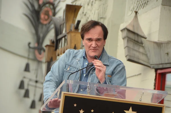 Cerimônia Quentin Tarantino Hollywood Passeio da Fama Estrela — Fotografia de Stock