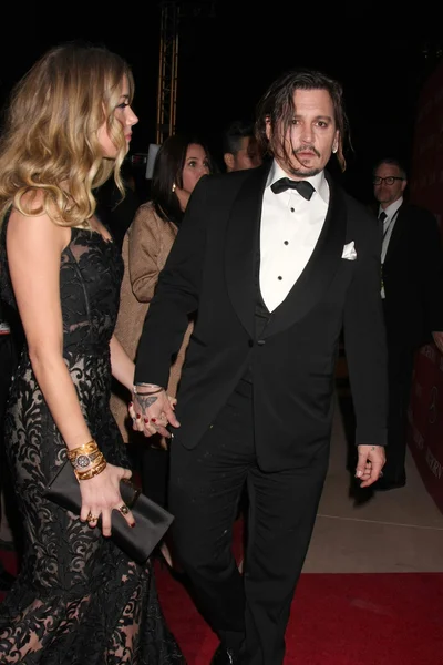 Amber Heard, Johnny Depp — Foto Stock