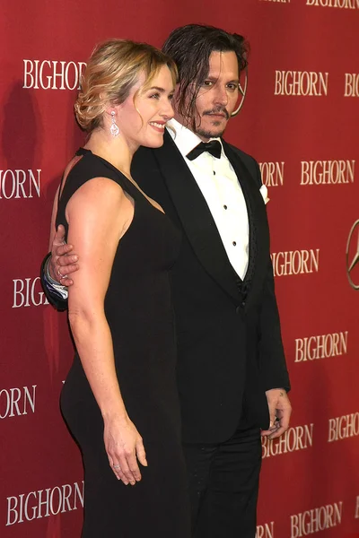 Kate Winslet, Johnny Depp — Zdjęcie stockowe