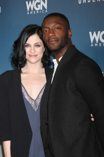 Jessica de Gouw, Aldis Hodge — Zdjęcie stockowe