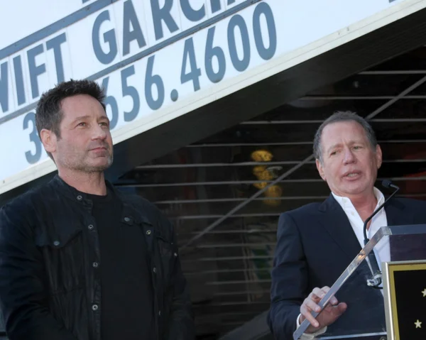 David Duchovny, Garry Shandling — Zdjęcie stockowe