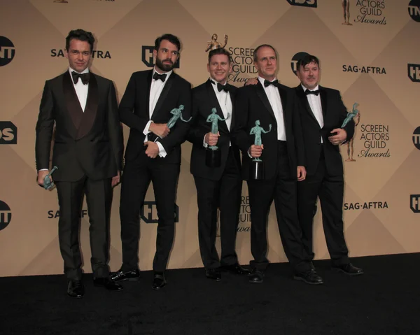 Julian Ovenden, Tom Cullen, Allen Leech, Kevin Doyle, Jeremy Swift — Zdjęcie stockowe