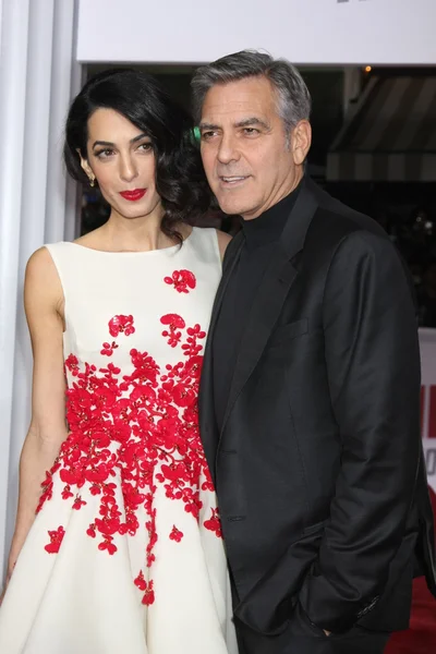 Amal Clooney, George Clooney — Stock Photo, Image