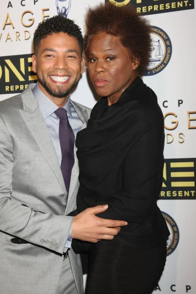 Jussie Smollett, Janet Smollett — Foto de Stock