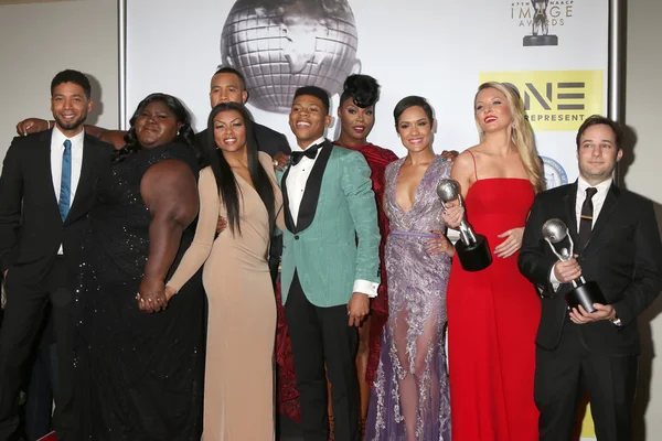 Jussie Smollett, Gabourey Sidibe, Trai Byers, Taraji P. Henson and others — Stock Photo, Image