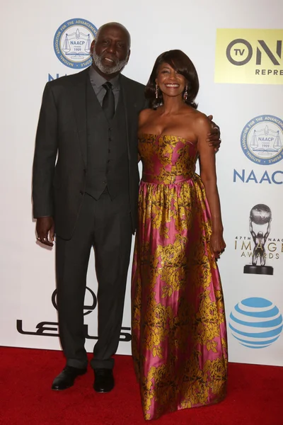 Richard Roundtree, Margaret Avery — Stock Photo, Image