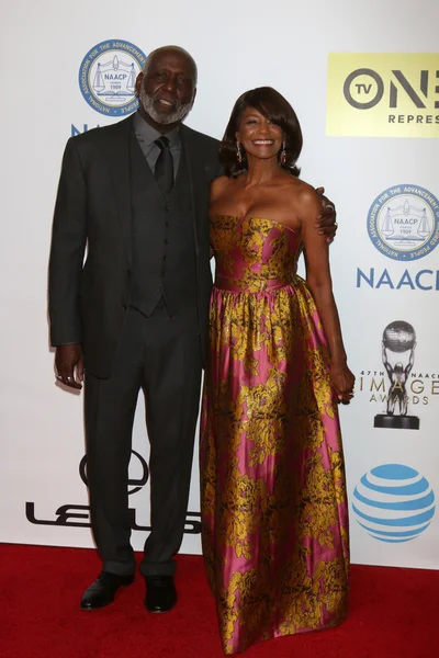 Richard Roundtree, Margaret Avery — ストック写真