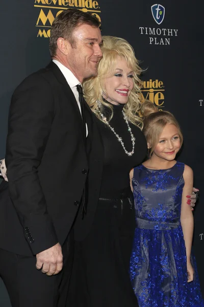 Ricky Schroder, Dolly Parton, Alyvia Alin Lind — Stockfoto