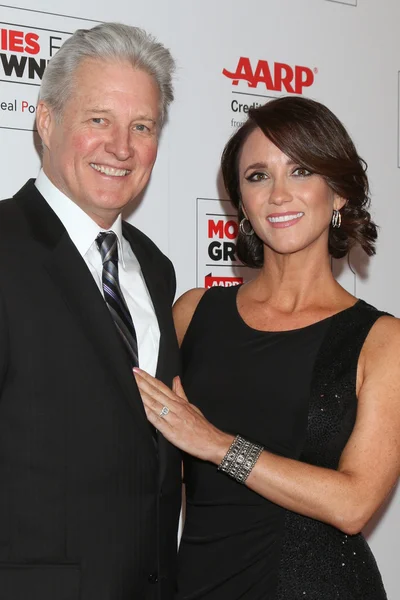 Bruce Boxleitner, fiance Verena King — Stock Photo, Image