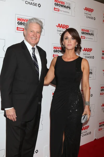 Bruce Boxleitner, fiance Verena King — Stock Photo, Image