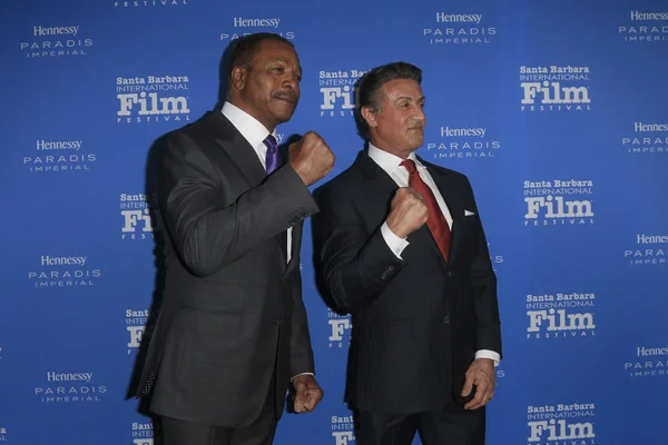 Carl Weathers, Sylvester Stallone — Stock Photo, Image