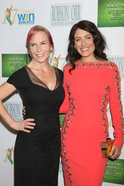 Marti Noxon, Lisa Edelstein — Stock Photo, Image