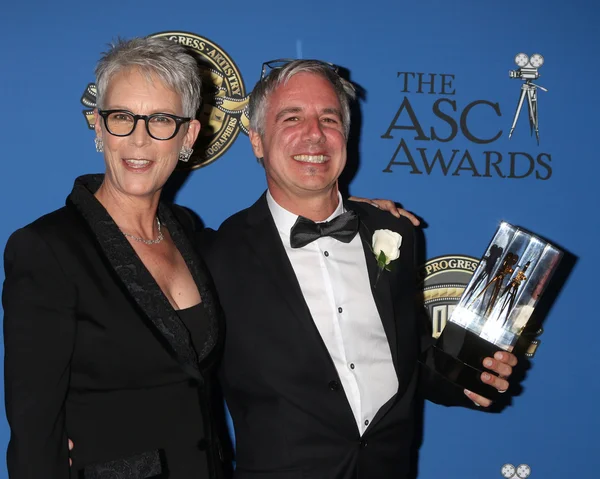 Jamie Lee Curtis, Pierre Gill — Stock Photo, Image