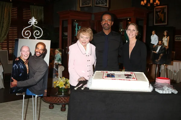 Bill Bell, Lee Bell, Kristoff St John, Lauralee Bell — Fotografie, imagine de stoc